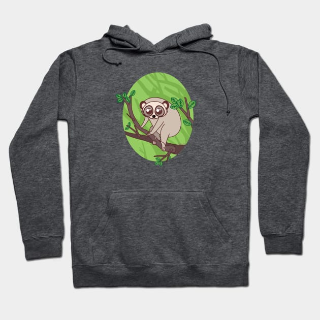 Kawaii loris Hoodie by Pendientera